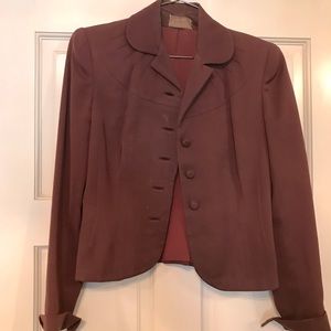 Vintage 1940’s wool gabardine jacket, size 2